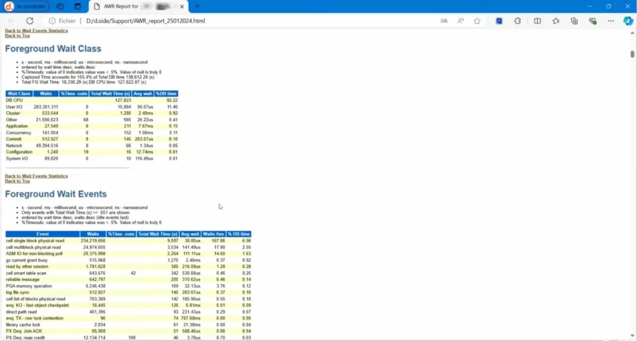 Dside intelligent analysis software for Oracle AWR reports - D.SIDE ...
