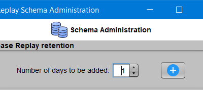 Replay schema administration